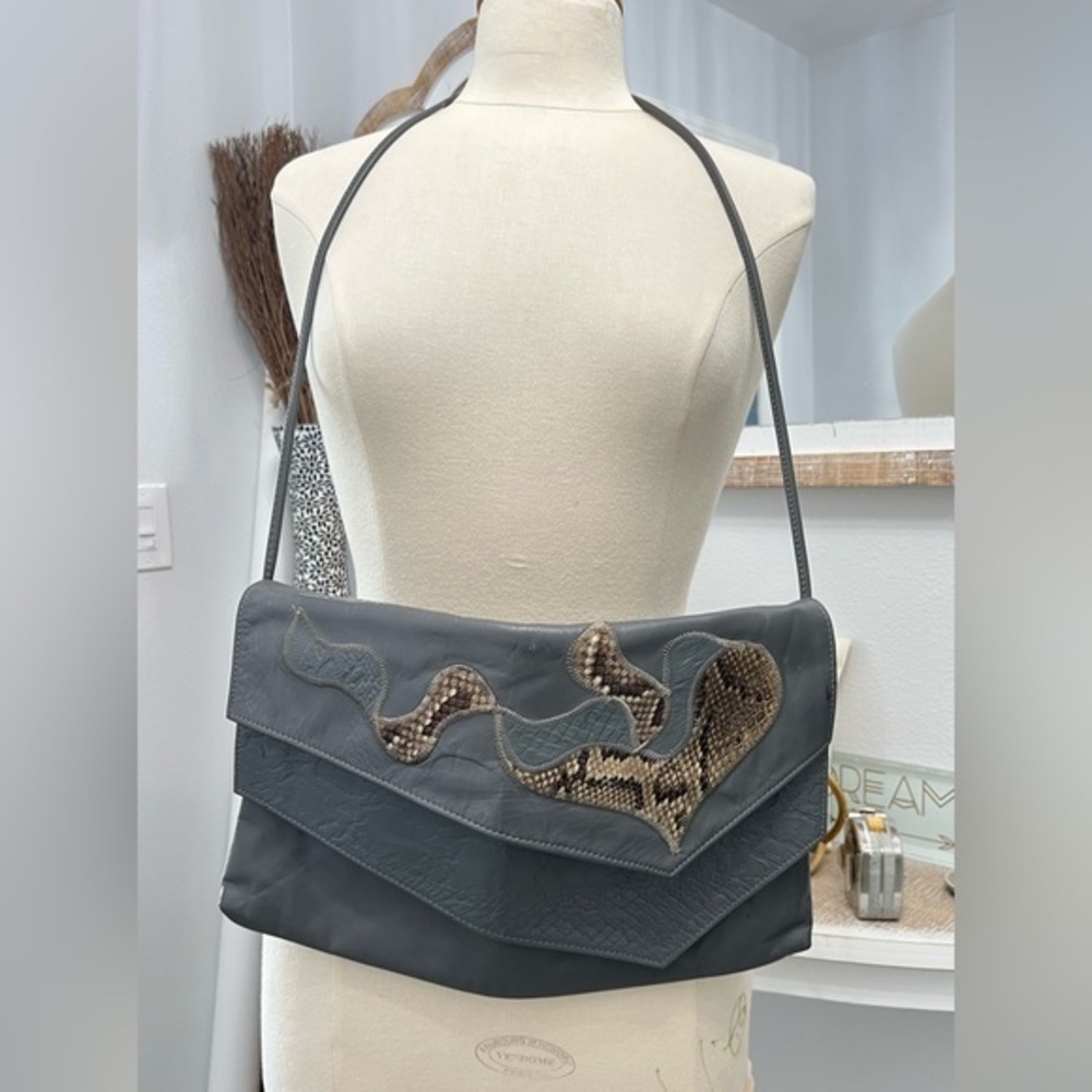 Saereun Snakeskin leather‎ purse VINTAGE